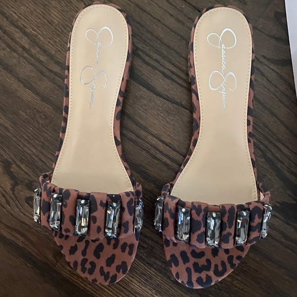 Jessica Simpson Leopard Sandals - Picture 2 of 5